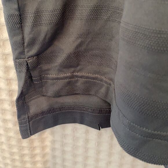 Adidas Golf Polo Shirt Size 2XL Collared Muted Stripes Short Sleeves Gray - Picture 5 of 10